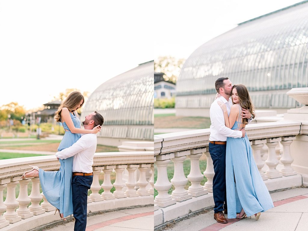 Como Park engagement session at Conservatory