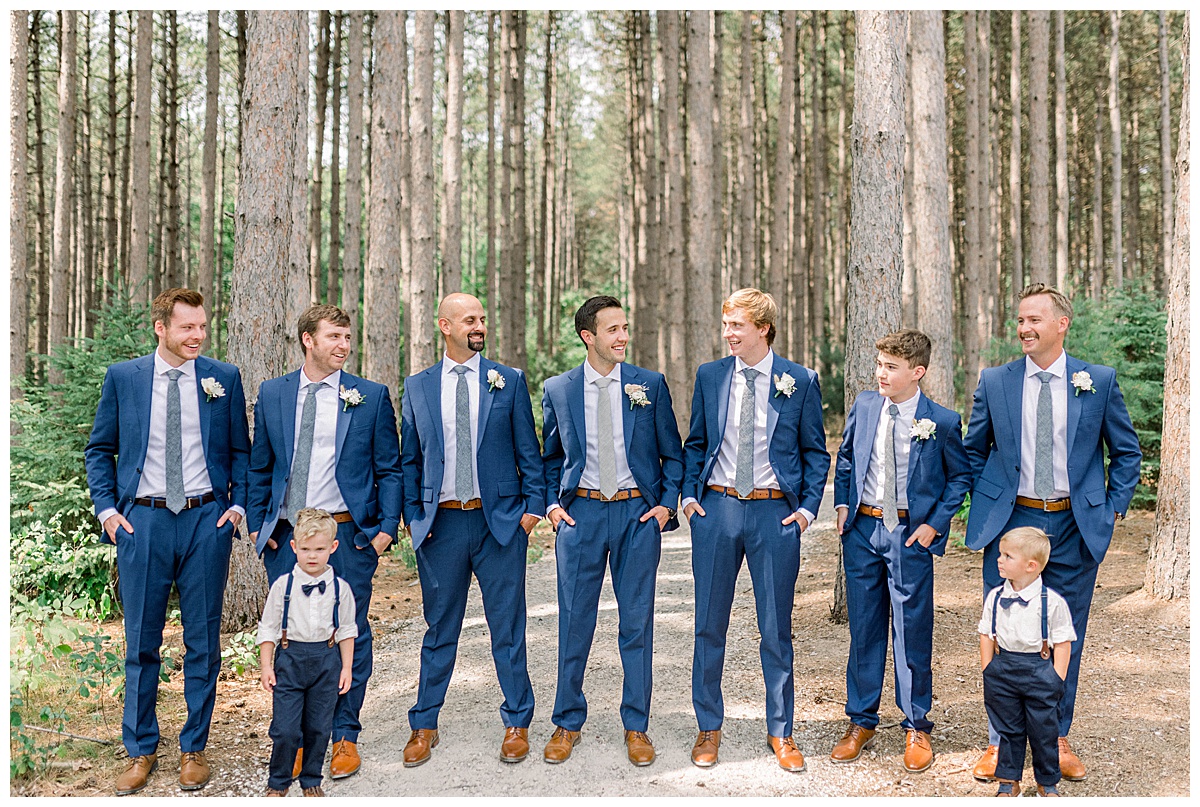 Pinewood wedding groomsmen