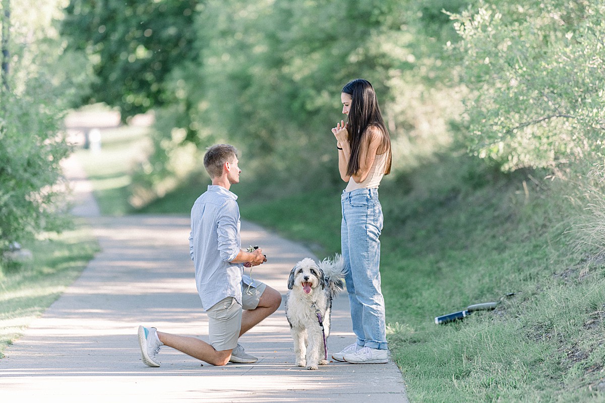 Surprise proposal photoshoot