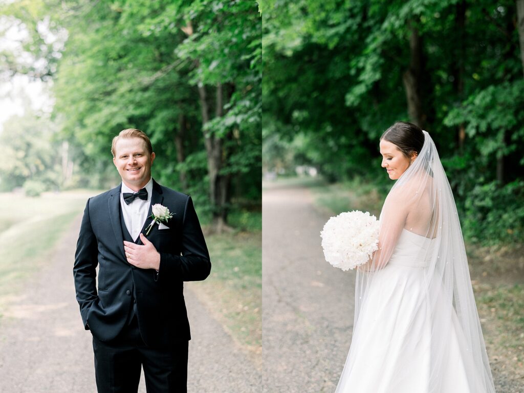 Edina Country Club wedding bride & groom